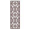 Chinese Privacy Window Film Imitation Redwood Lattice Window Film Frosted Glass No Glue Sliding Door Static Film; 15x39 inch