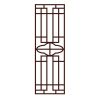 Retro Chinese No Glue Sliding Door Static Film Imitation Redwood Lattice Window Film Frosted Glass Window Film; 15x39 inch