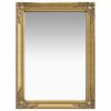 Wall Mirror Baroque Style 23.6"x21.5" Gold