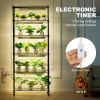 VEVOR Plant Stand with Grow Light, 6-Tier Large Tall Plant Shelf with 150W Full Spectrum Grow Light