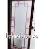 Chinese Style Imitation Redwood Lattice Window Film Frosted Glass Window Film No Glue Sliding Door Static Film; 15x39 inch