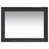 Wall Mirror Baroque Style 23.6"x21.5" Black